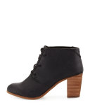 Lunata Faux-Leather Ankle Boot, Black