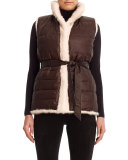 Reversible Mink Fur Down Vest