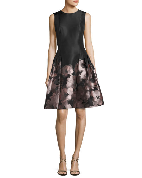4206.52 carmen marc valvo sleeveless floral broca
