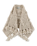 Draped Cable-Knit Vest, Size 3-6