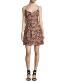Laura Sleeveless Structured Paisley Cocktail Dress, Multicolor