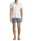 Bulldog Huron Mid-Length Swim Trunks, Navy