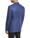 O'Connor Base Hopsack Sport Coat, Denim Blue