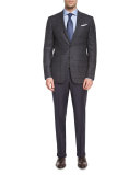 Trofeo Plaid Two-Button Jacket, Green/Navy