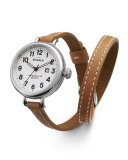 The Birdy Stainless Double-Wrap Watch, 34mm