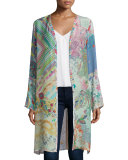 Garden Printed Long Cardigan