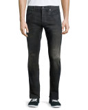 3301 Tapered Slander Jeans, Black