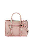 Regan Micro Leather Satchel  Bag, Vintage Pink