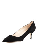 BB Suede 50mm Pump, Black