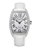 Ladies Curvex Diamond Watch with Alligator Strap