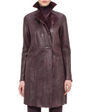 Reversible Shearling Fur Coat, Camito