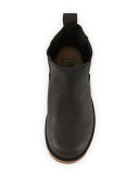 Callum Leather Chelsea Boot, Black, Youth