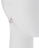Faceted Doublet Wire Earrings