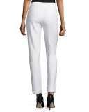 Tech-Cotton Wide-Cuff Pants, Ivory