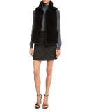 Couture Lurex® Tweed Skirt, Black