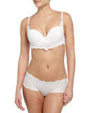 Ceylon Low-Rise Chevron Hotpants, White