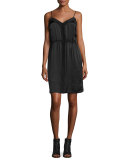 Silk Camisole Dress, Black