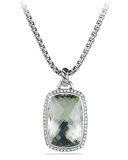 Albion Pendant with Prasiolite and Diamonds