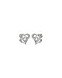 Beloved Sterling Silver/18k Heart Earrings