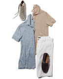 Feeder-Stripe Short-Sleeve Polo Shirt