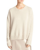 Cashmere Boxy Crewneck Sweater