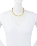 Cadene 22K Gold Link Necklace, 15"