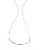 Expose Flawless Diamond Bar Necklace in 14K Rose Gold