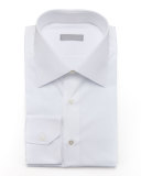 Basic Barrel-Cuff Dress Shirt, White