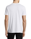 Short-Sleeve Crewneck Jersey T-Shirt, White
