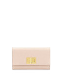 Natalia Turn-Lock Wallet-on-Chain, Nude