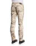 Motard Twill Pants, Beige