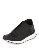 X-Ray Men's Zip-Front Low-Top Sneaker, Black