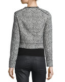 Pattyn Leopard-Print Moto Jacket