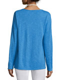 Classic V-Neck Slubby Top