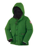 Boys' Vernon Hooded Down Parka, Jade Green, Size XS(6-7)-XL(12-14)