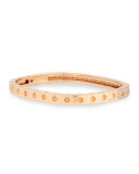 Pois Moi Rose Gold Single-Row Diamond Bangle