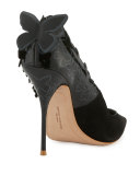 Harmony Suede 3D Butterfly Pump, Black