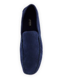 Classic Suede Moccasin, Navy