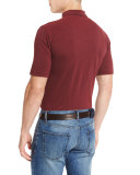 Washed Piqué Polo Shirt, Red