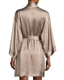 Silk Wrap Robe, Soft Mink