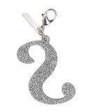 Alphabet S Bag Charm, Starlight Silver