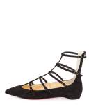 Toerless Muse Caged Skimmer Flat, Black