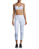Goddess Mesh-Panel Sports Bra