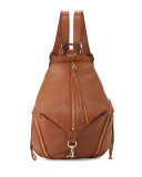Julian Leather Backpack, Almond