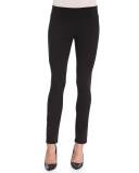 Rayon Knit Skinny Pants, Coffee 