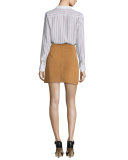 Le High A-Line Skirt, Tobacco