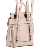 Pilot Small Leather Backpack, Rose