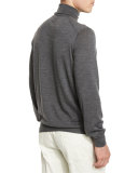 Fine-Gauge Turtleneck Sweater, Lead FG 