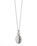 Petite Sunburst Locket Necklace