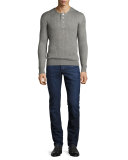 Slim-Fit Denim Jeans, Worn Blue